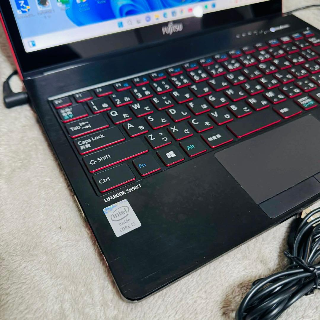 S329 Fujitsuノートパソコン i5高速SSD WEBカメラ Win11