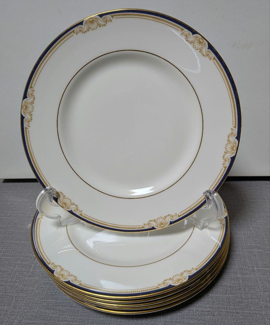 ウェッジウッド　　キャベンディッシュ　ケーキ皿6枚セット　黒壺