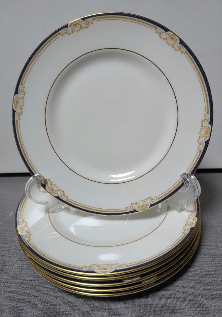 ウェッジウッド　　キャベンディッシュ　ケーキ皿6枚セット　黒壺