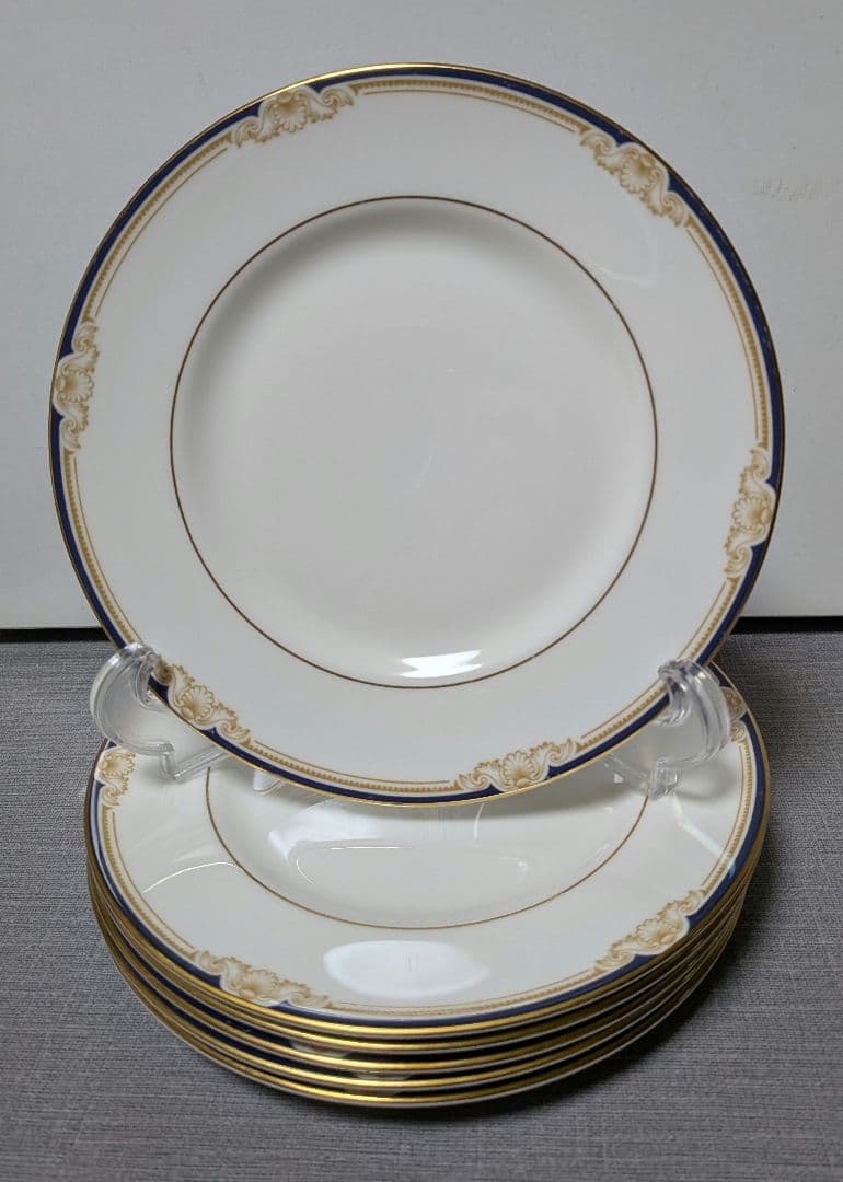 ウェッジウッド　　キャベンディッシュ　ケーキ皿6枚セット　黒壺