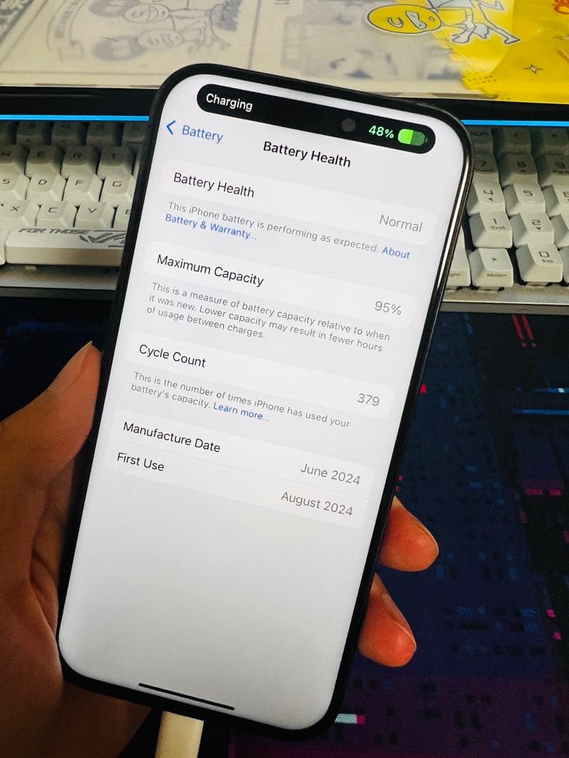 iPhone15 Pro 256GB/US/95%/SIMフリ