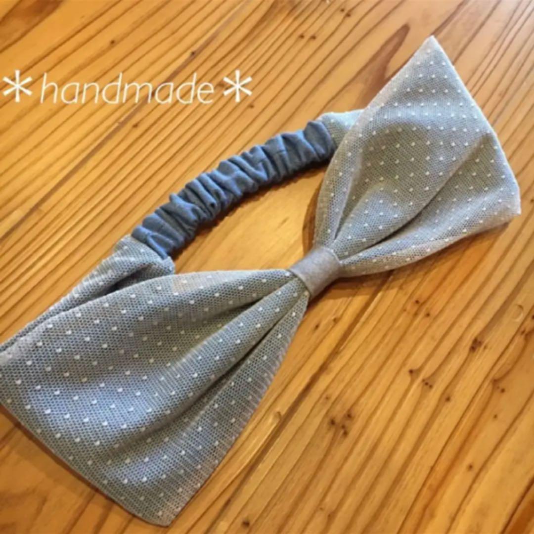 ＊handmade＊ドットチュールターバン