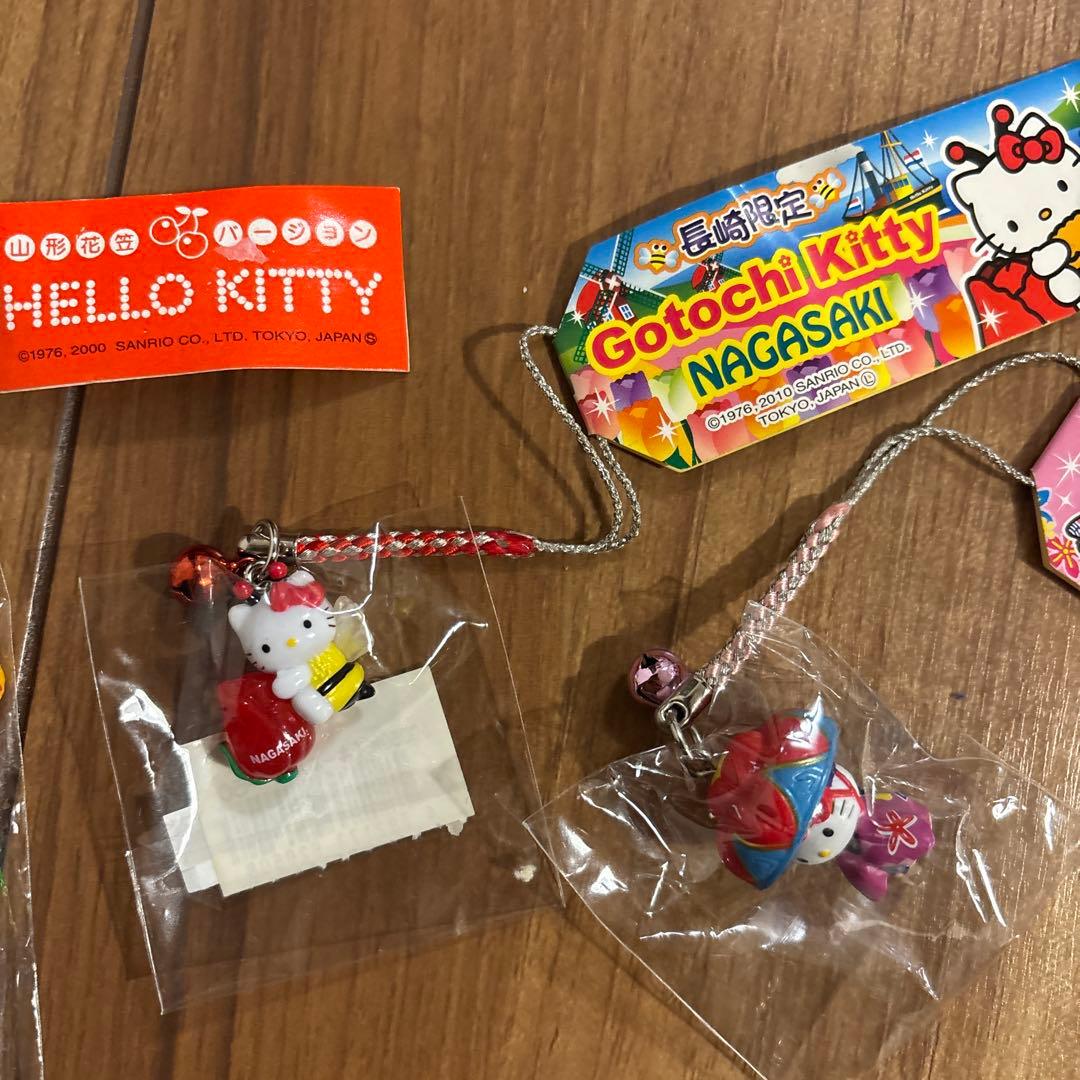 新品 ご当地 キティ ストラップ キーホルダー サンリオ レア 当時品 長崎 蜂