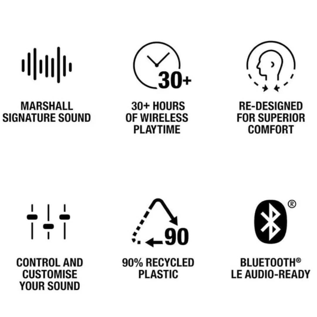 Marshall 完全ワイヤレスイヤホン Minor IV クリーム
