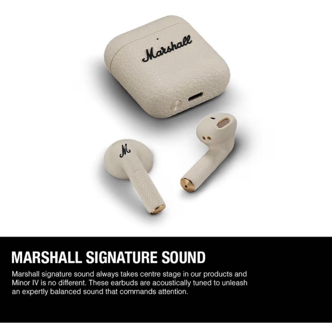 Marshall 完全ワイヤレスイヤホン Minor IV クリーム