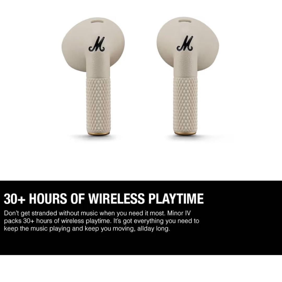 Marshall 完全ワイヤレスイヤホン Minor IV クリーム