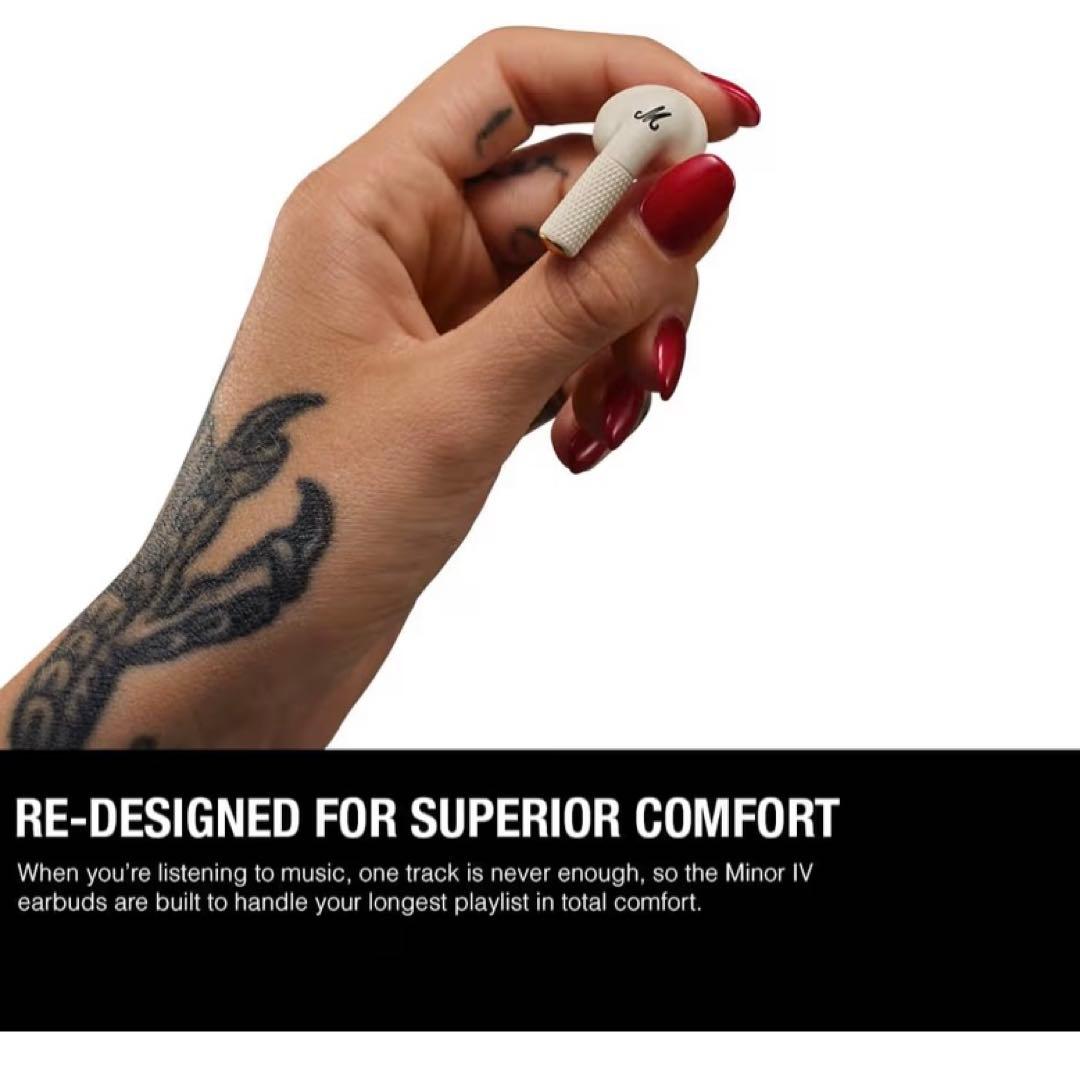 Marshall 完全ワイヤレスイヤホン Minor IV クリーム