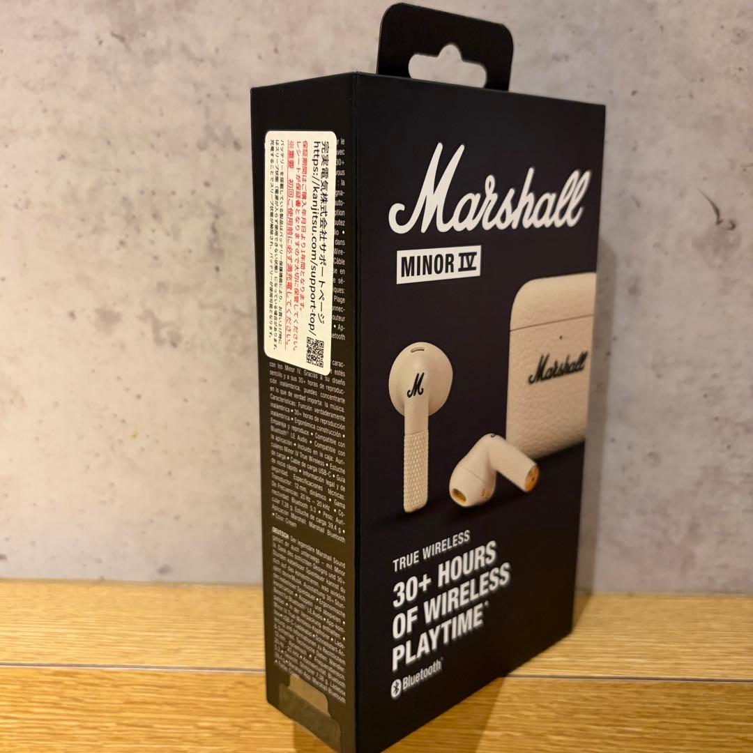 Marshall 完全ワイヤレスイヤホン Minor IV クリーム