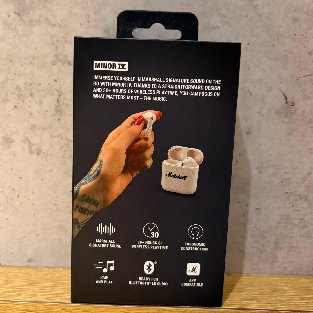 Marshall 完全ワイヤレスイヤホン Minor IV クリーム