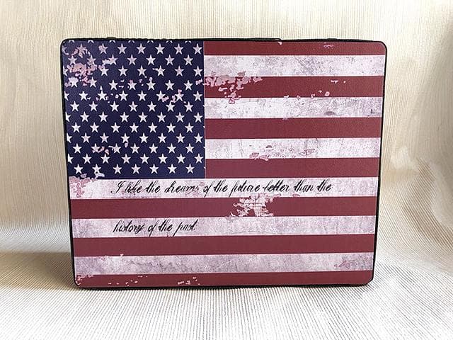 アンティーク調/スーツケース/トランク/星条旗/アメリカ【大サイズ】