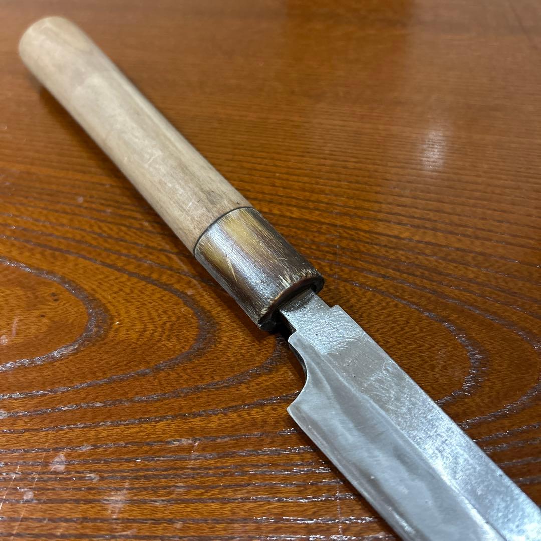 刺身包丁 正本作 全長40,5cm刃24,5cm厚約4mm★送料無料★水牛柄付