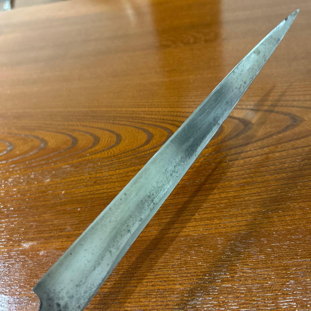 刺身包丁 正本作 全長40,5cm刃24,5cm厚約4mm★送料無料★水牛柄付