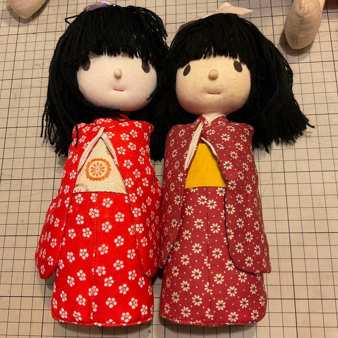 お花さん専用　米山京子さん風 人形　4種 8体セット　昭和 レトロ