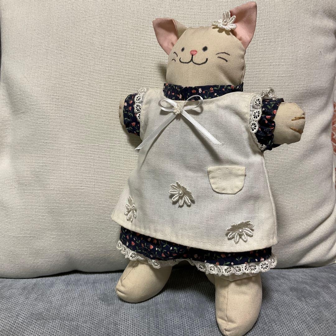 【送料込】ヴィンテージねこちゃんぬいぐるみ
