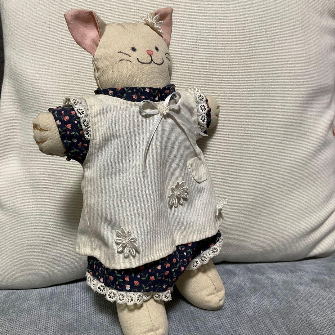 【送料込】ヴィンテージねこちゃんぬいぐるみ