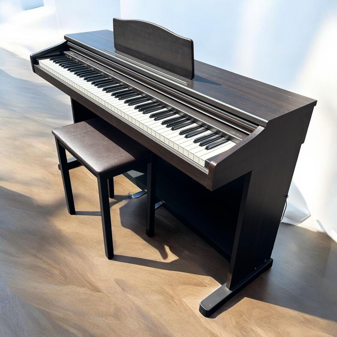 【関西無料配送】CASIO 電子ピアノ CDP-7500 88鍵 椅子付 木目
