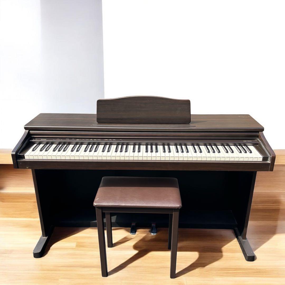 【関西無料配送】CASIO 電子ピアノ CDP-7500 88鍵 椅子付 木目