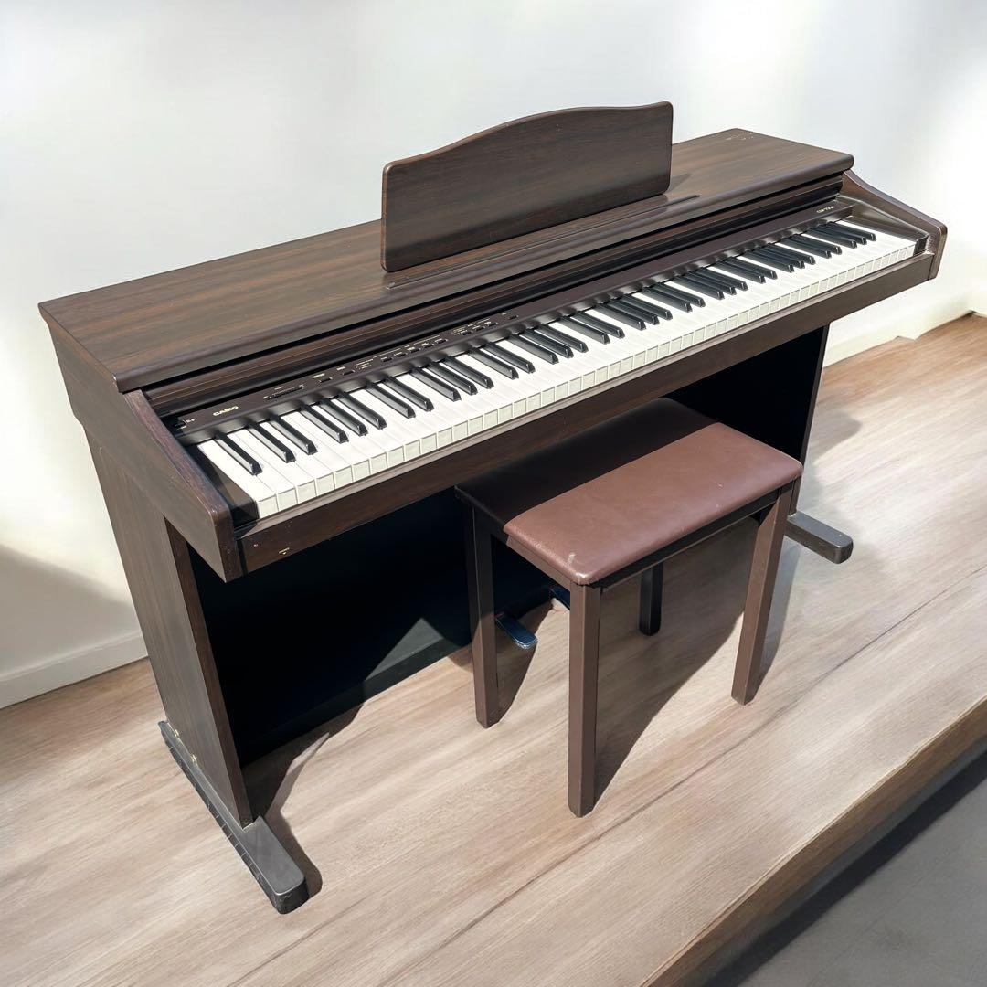 【関西無料配送】CASIO 電子ピアノ CDP-7500 88鍵 椅子付 木目