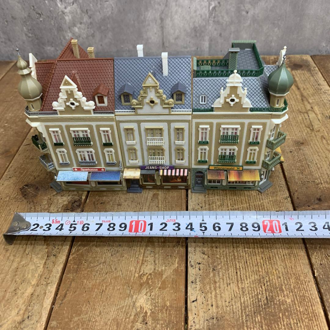 3F 【精巧】欧州 ヨーロッパ 街並み ストラクチャー 模型 ジオラマ 外箱付
