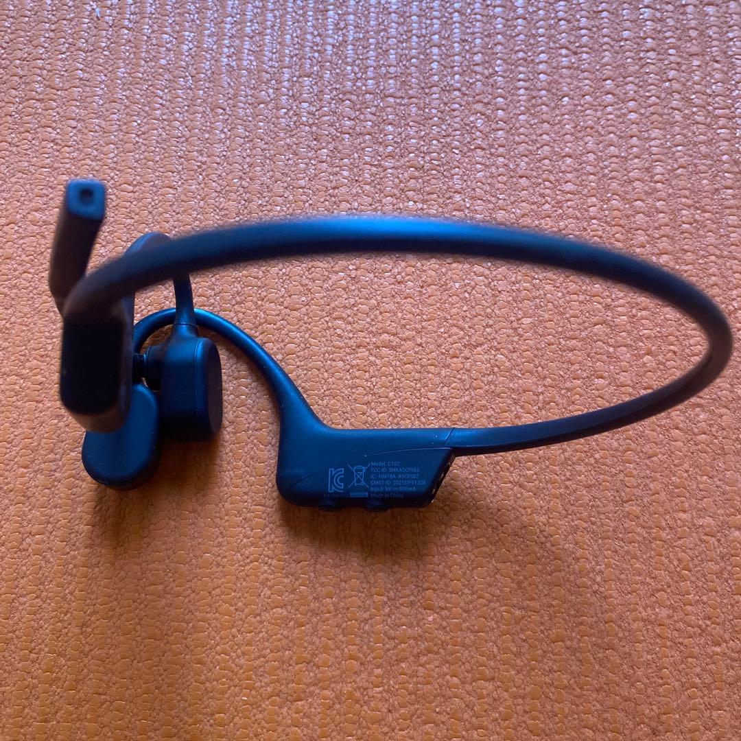 shoks骨伝導ワイヤレスヘッドセット ブラック