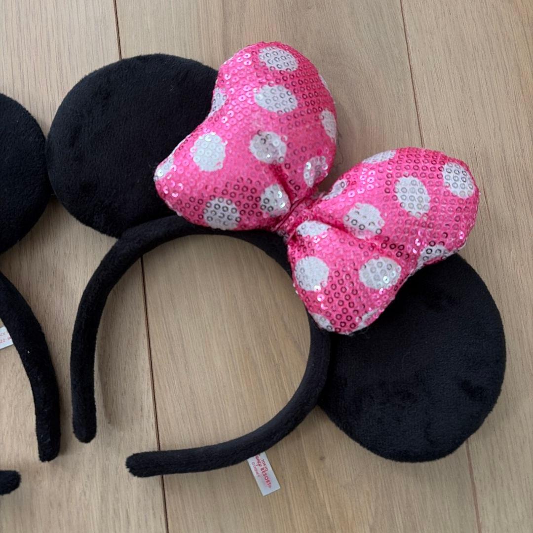 ♡ディズニー　カチューシャ　スパンコール　ピンク　紫♡