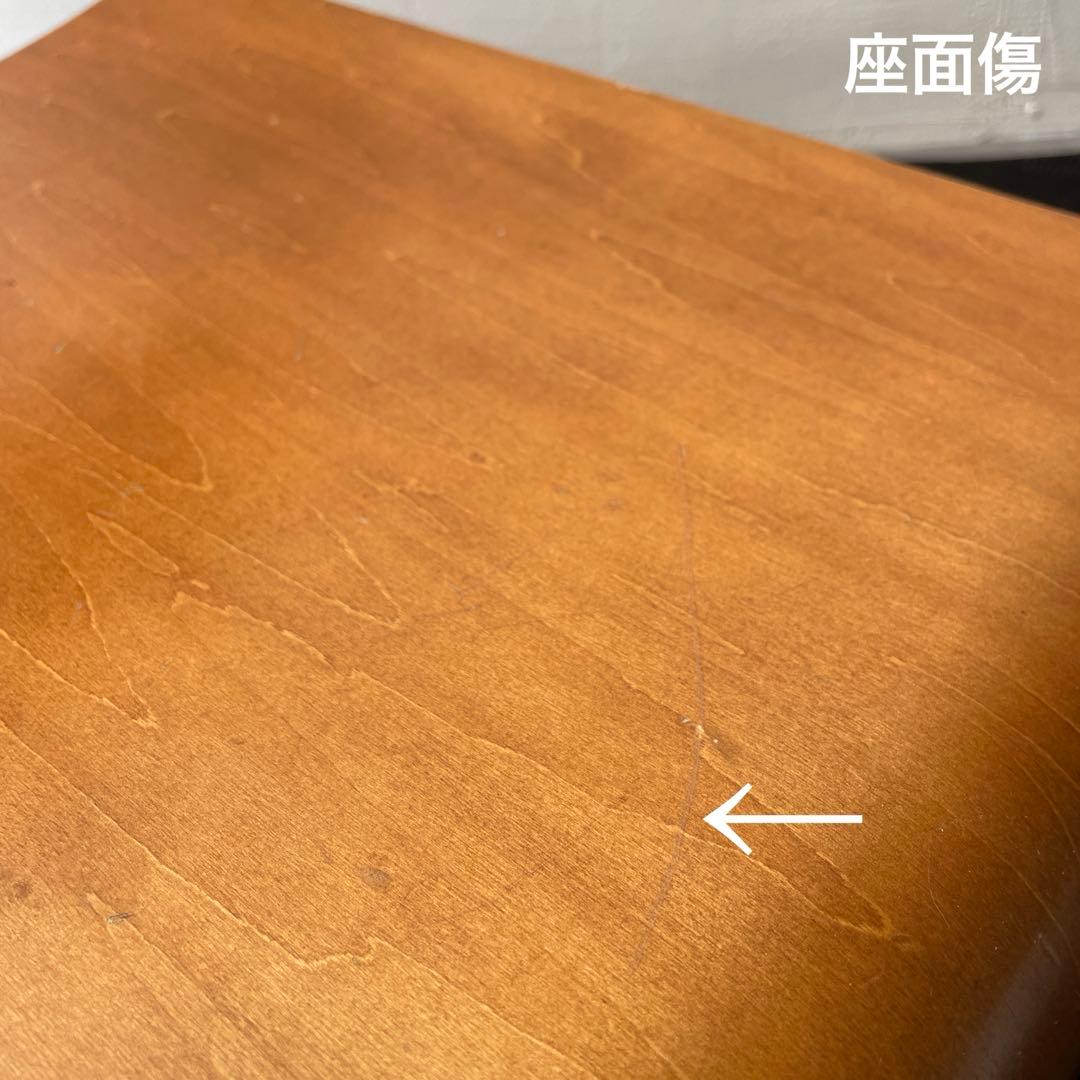 木製　ローラウンドチェア　スクールチェア　回転座椅子　ヴィンテージ　スチール