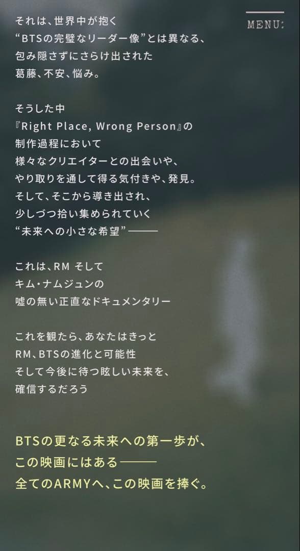 900【スーパー激レアＲＭ①ＴシャツＬ②しおり】入手困難／映画RPWP限定BTS