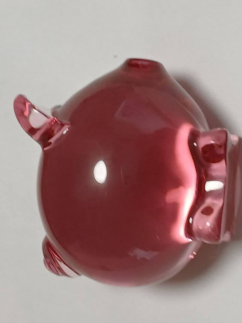 バカラ Baccarat 子ブタ ピンク 中古美品