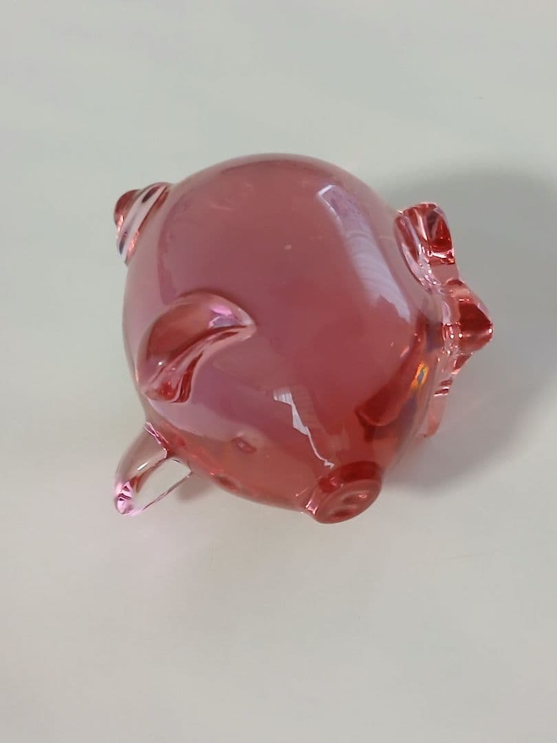 バカラ Baccarat 子ブタ ピンク 中古美品