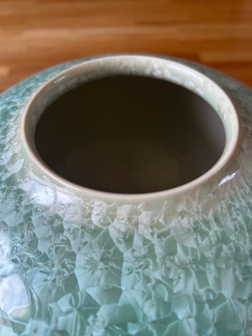 五雲窯　花生　輝映　花器　桐箱あり