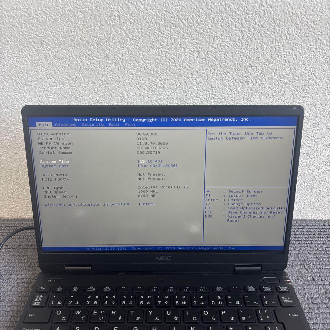 NEC versapro VC-6 i5第10世代　メモリ8GB #7209