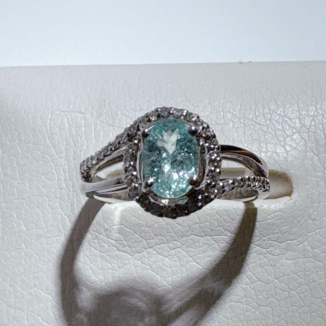 PT天然パライバトルマリンリングNO25-.2398