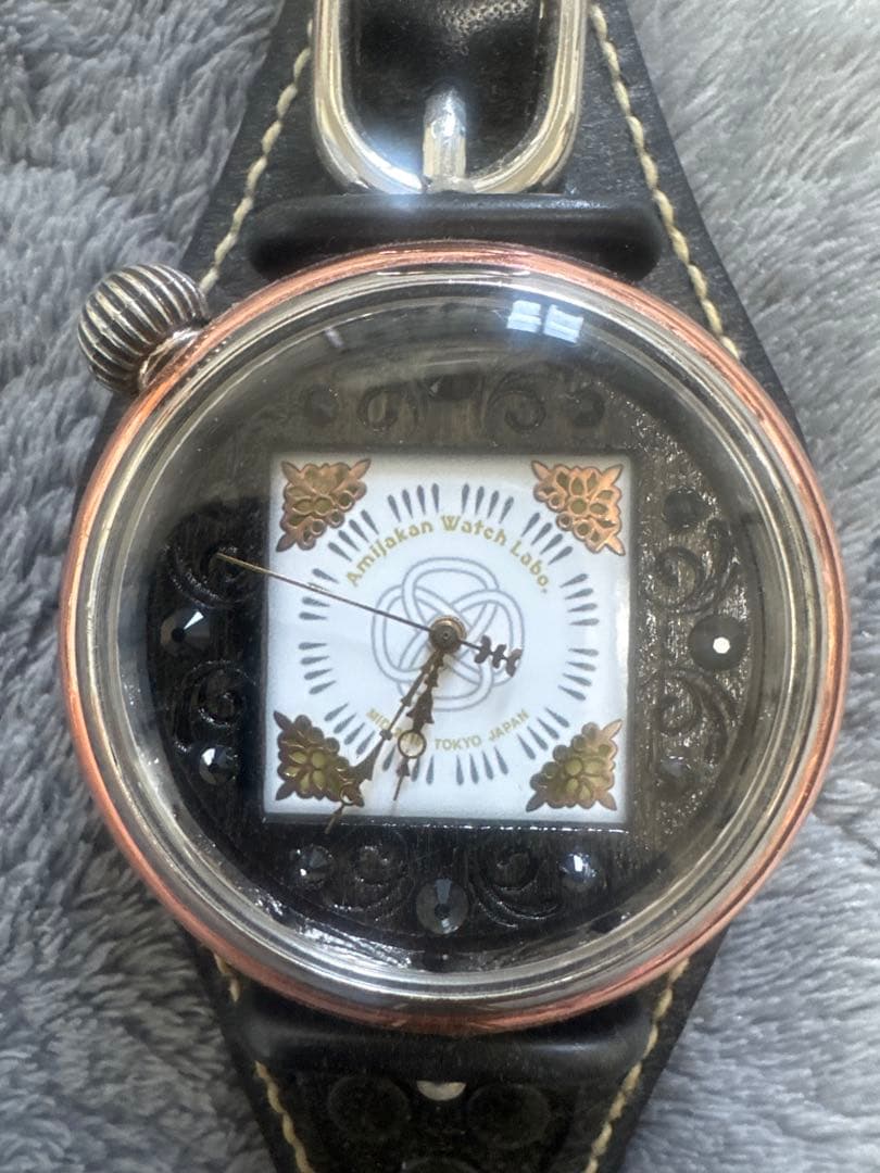Amijikan Watch Labo 腕時計 本革ベルト 電池切れ