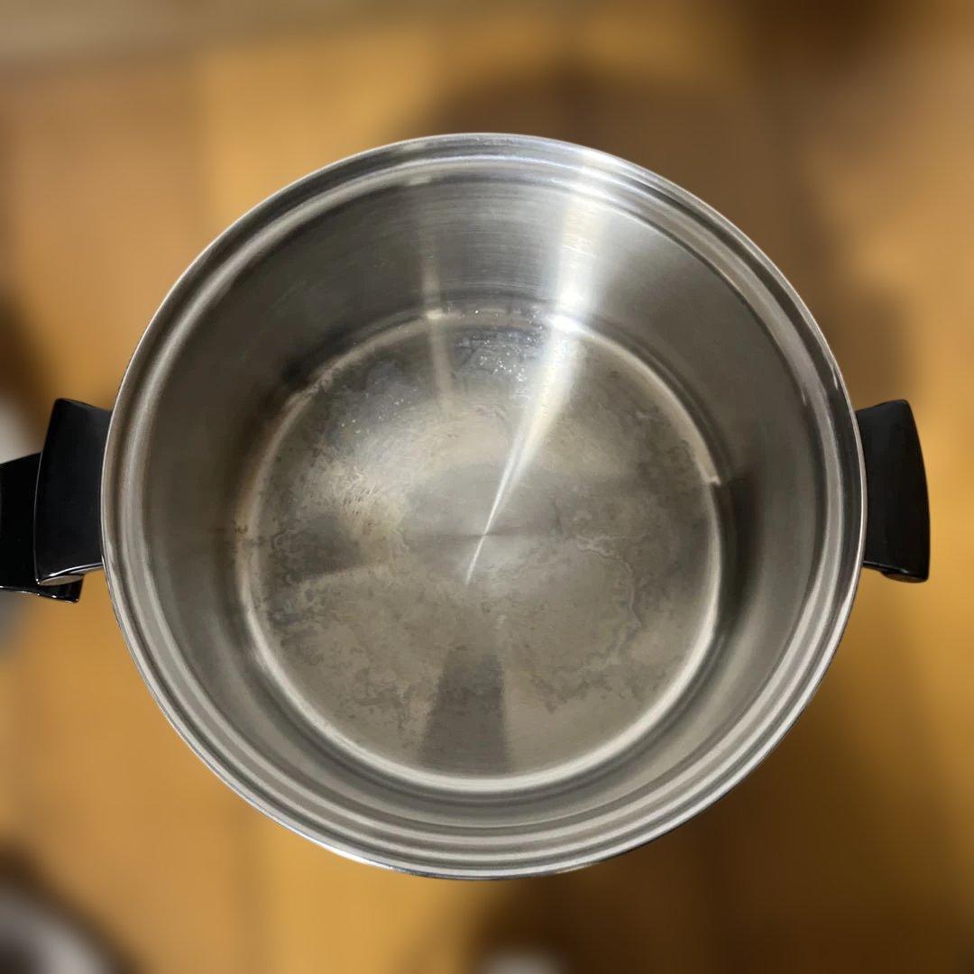 アムウェイステンレス 両手鍋 蒸し器カップ8個