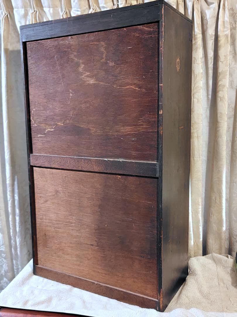 全国発送　古家具 昭和レトロ アンティーク ガラス扉　本箱