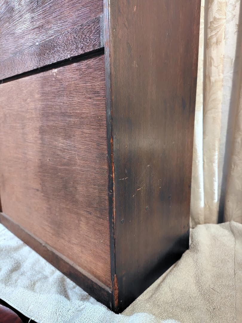 全国発送　古家具 昭和レトロ アンティーク ガラス扉　本箱