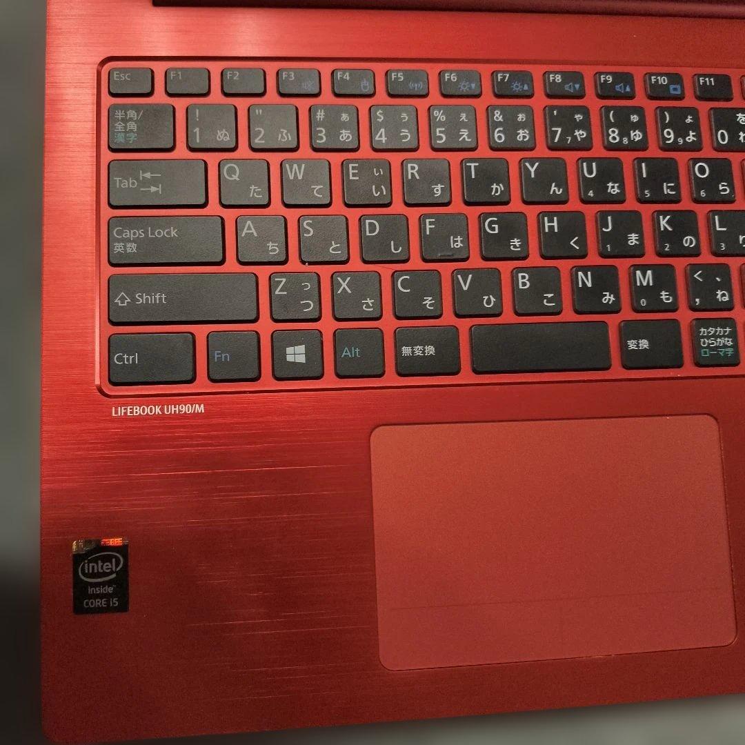 【ジャンク】富士通FMV LIFEBOOK UH90/L Red タッチパネル