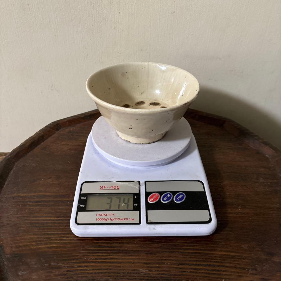 李朝大振り茶碗　鉢　白磁　韓国骨董品.アンティーク.古民芸.立原正秋