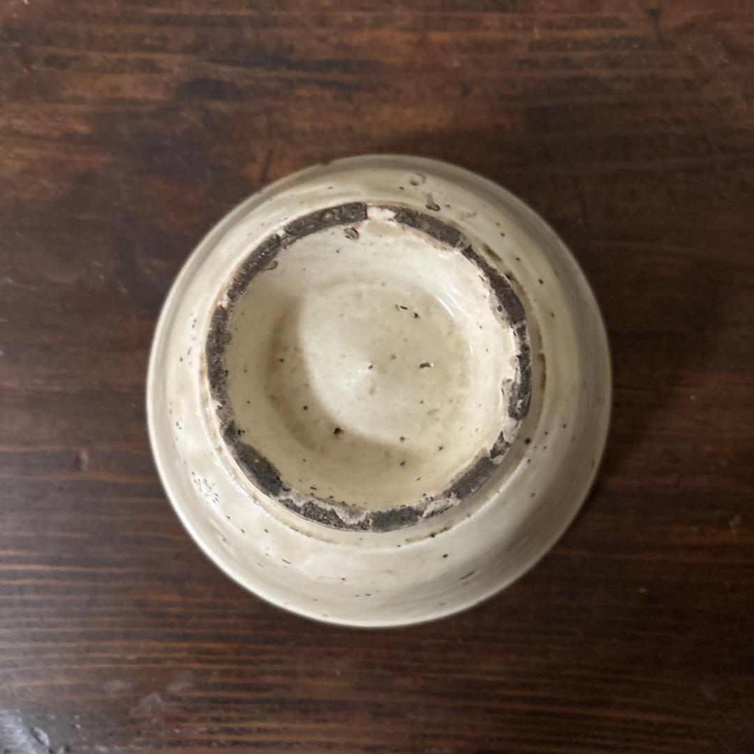 李朝大振り茶碗　鉢　白磁　韓国骨董品.アンティーク.古民芸.立原正秋