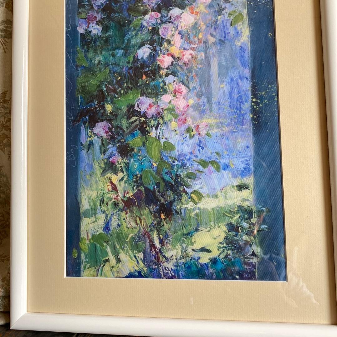 トレンツ　リャド　バガテルの庭園　額装品