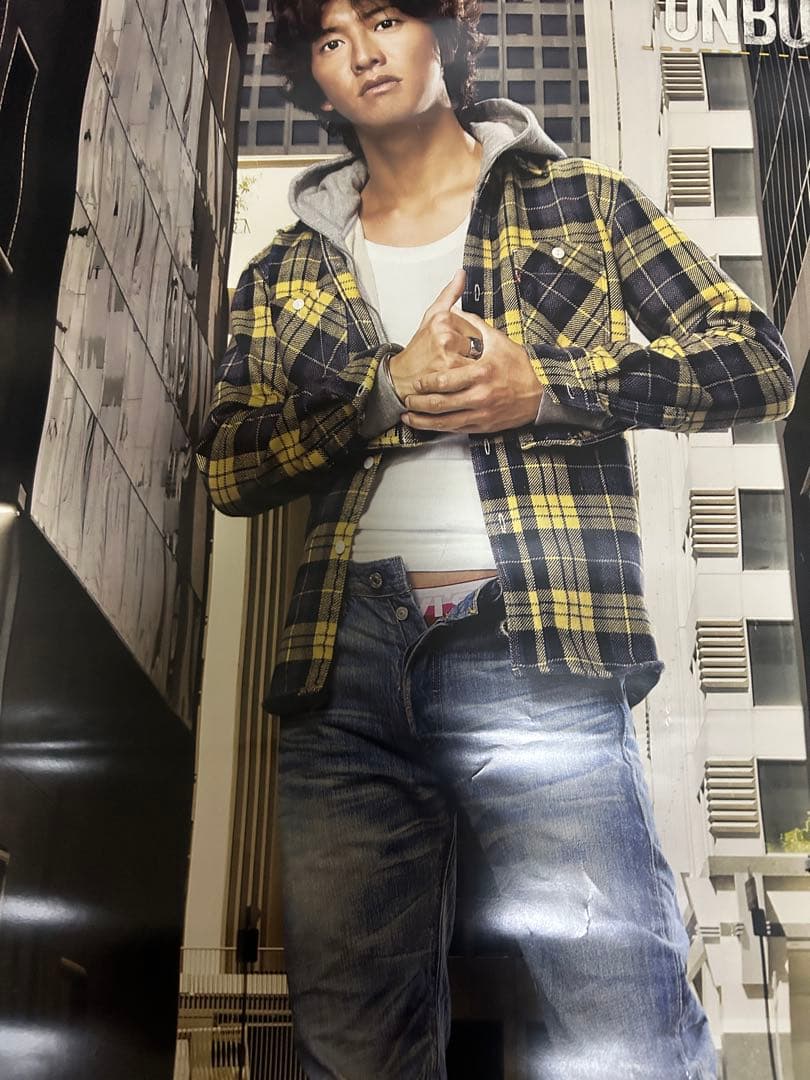 木村拓哉 Levi's 501 リーバイスUNBUTTONED ポスター