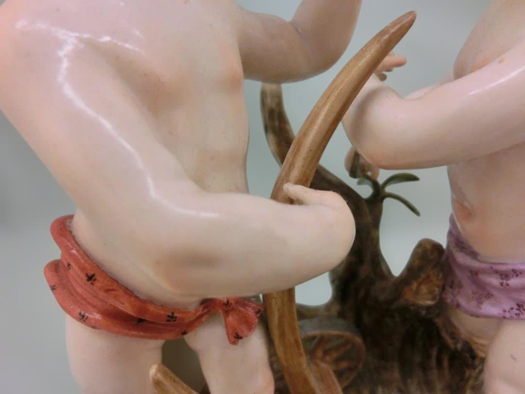 【古マイセン】フィギュリン天使文