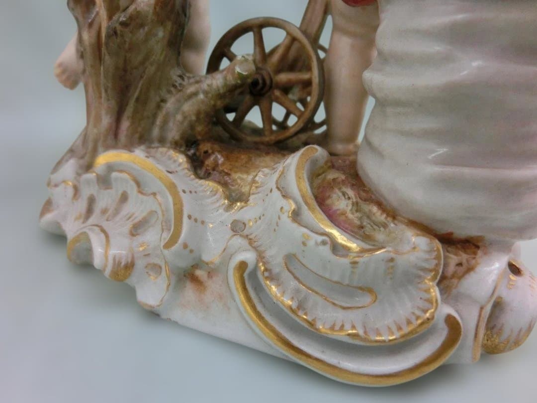 【古マイセン】フィギュリン天使文