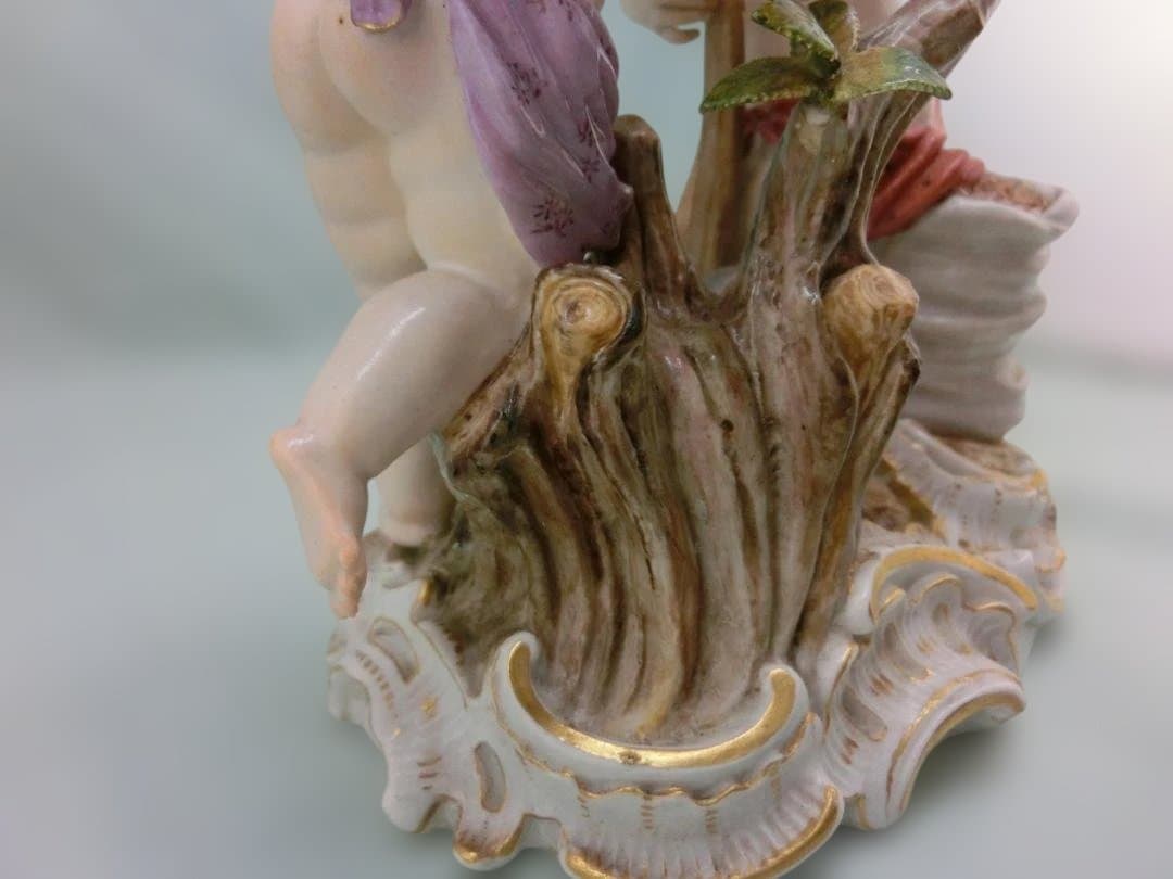 【古マイセン】フィギュリン天使文