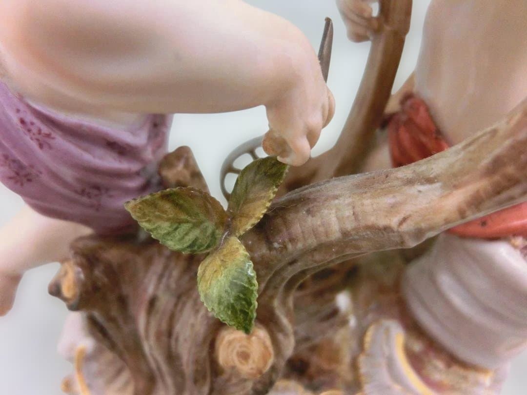 【古マイセン】フィギュリン天使文