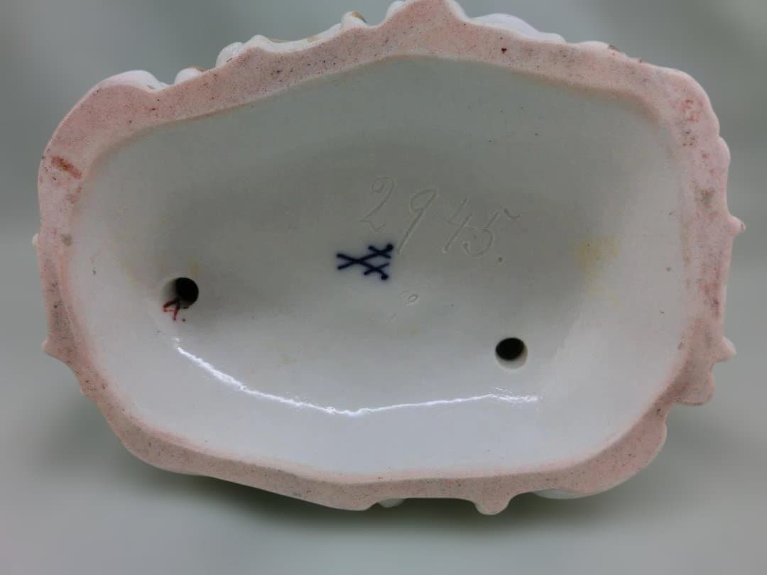 【古マイセン】フィギュリン天使文