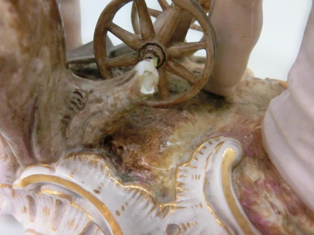 【古マイセン】フィギュリン天使文