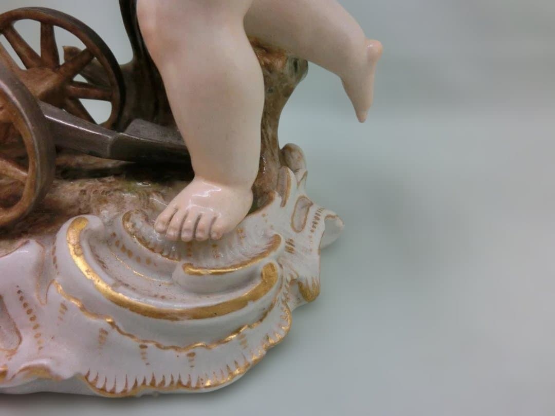 【古マイセン】フィギュリン天使文