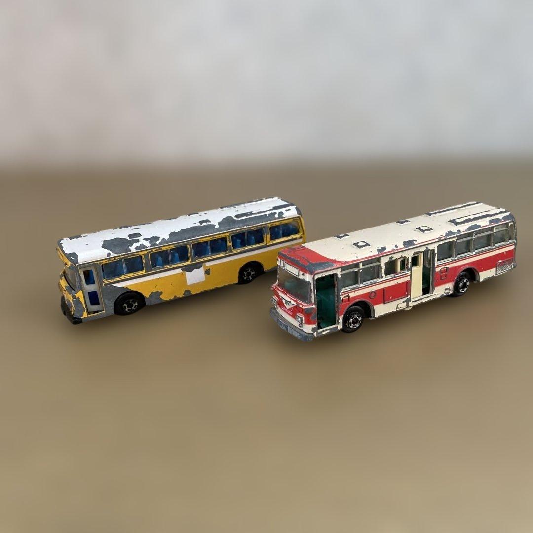 '80s〜'90s トミカ 働く車12台＆ダイカ　バス4台 日本製