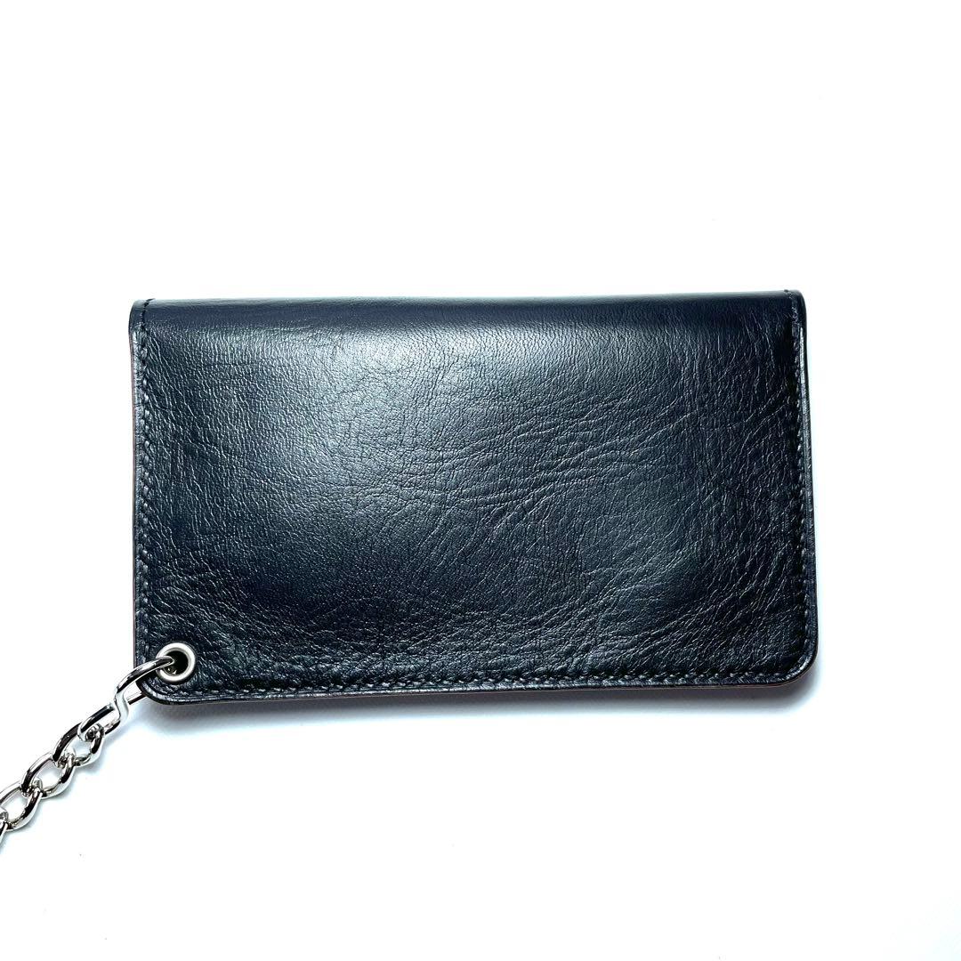 ミドルトラッカーウォレット　ホースハイド　デッドストックタロン　ロウ付けチェーン